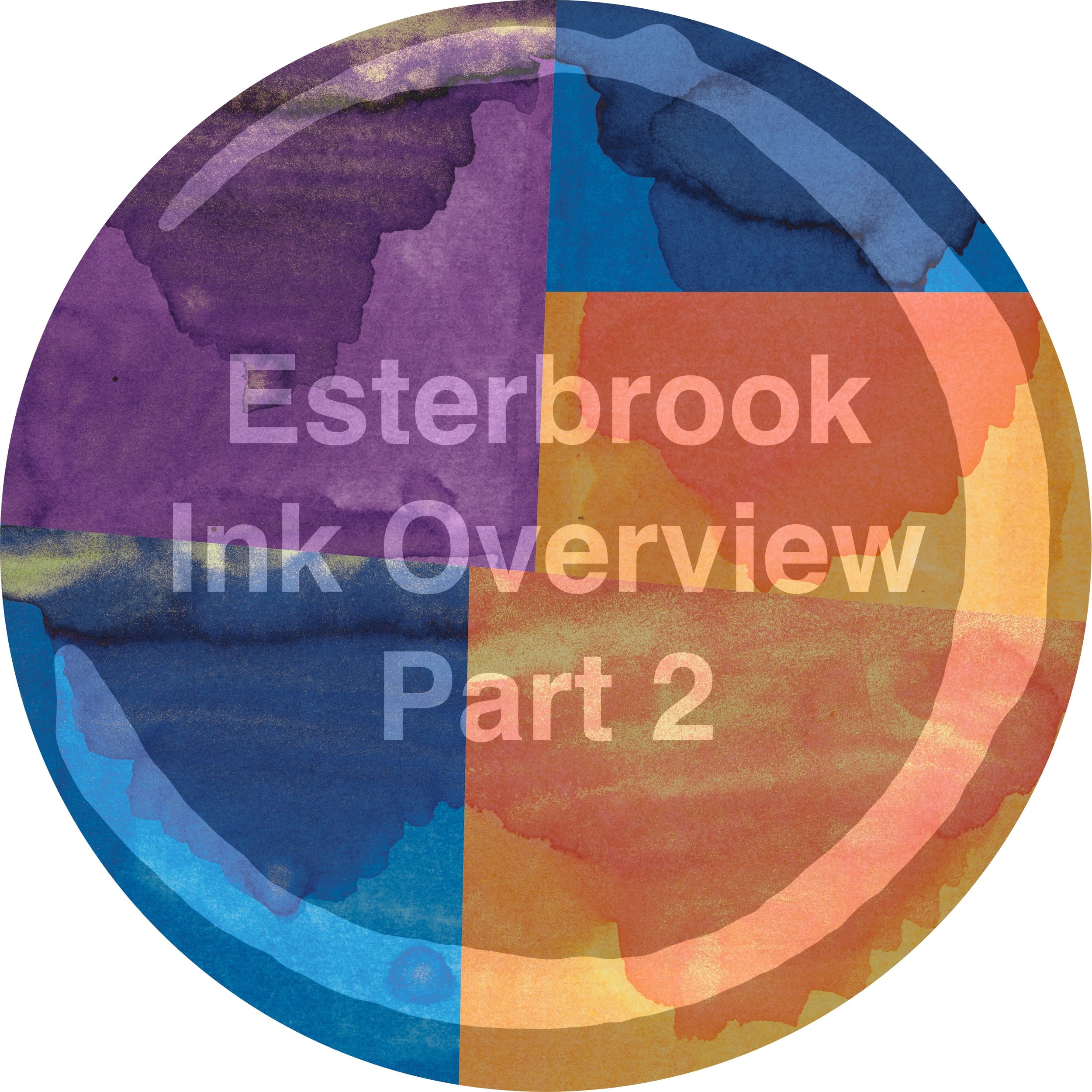 Ink Overview: Esterbrook Inks Part 2 (Aqua, Shimmer Aqua, Shimmer Lilac, Tangerine and Shimmer Tangerine)